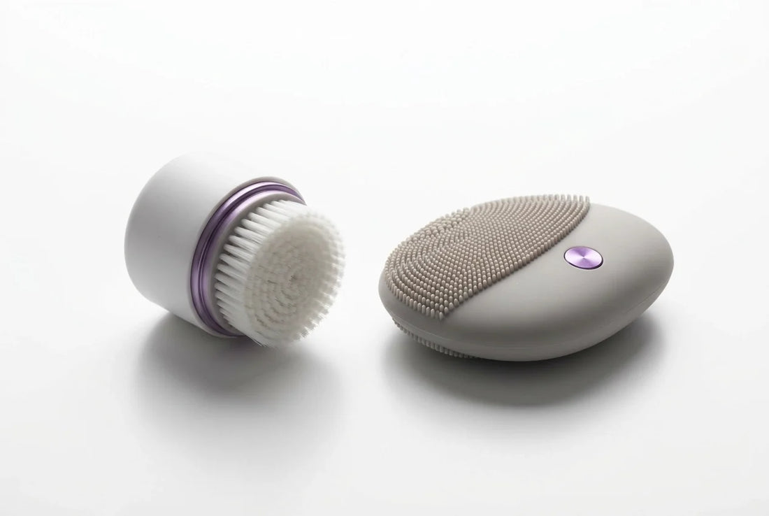 Professional header image for comparison analysis: Sonic vs. Silicone Facial Cleansing Brush: Which Head Typ...