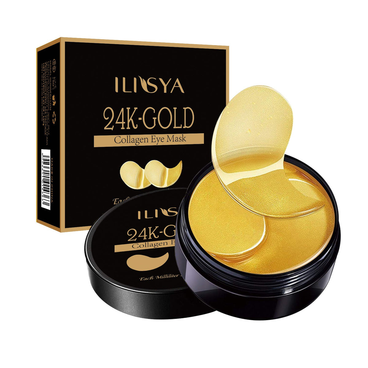 ILISYA 24K Gold Collagen Eye Masks (30 Pairs) - She Glow