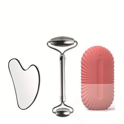 She Glow Stainless Steel Roller & Gua Sha Duo - She Glow