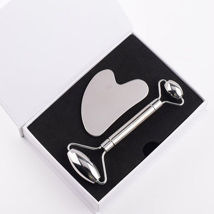 She Glow Stainless Steel Roller & Gua Sha Duo - She Glow