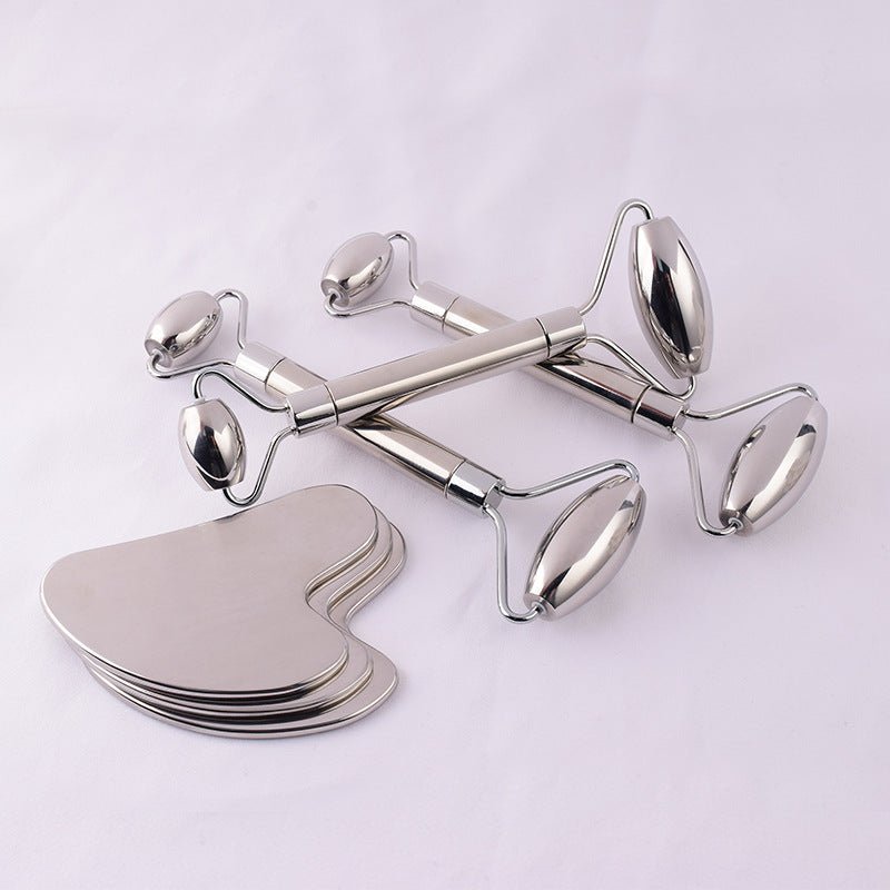She Glow Stainless Steel Roller & Gua Sha Duo - She Glow